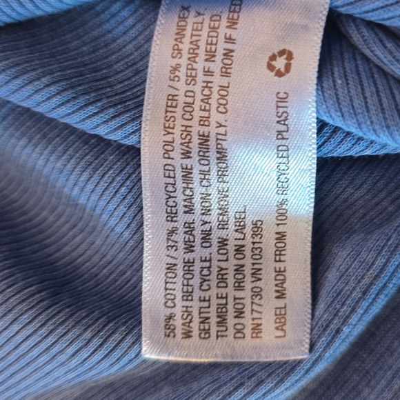 Universal Thread Ribbed Blue Cami - Picture 5 of 5